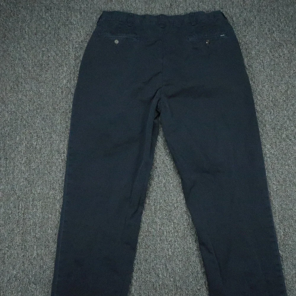 Polo Ralph Lauren Pants Mens 35x32 Blue‎ Chino Double Pleat Classic Fit Trouser